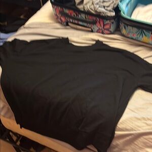 Time and Tru Black Crew Neck Sweater Essential